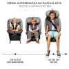 Kinderkraft I-Grow i-Size Autósülés 40-150cm Szürke - 360°-ban Forgatható ISOFIX Gyerekülés Újszülöttkortól 12 Éves Korig, Állítható Fejtámlával és Modern Szürke Kivitelben