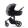 Kinderkraft Select Prime 2 3 az 1-ben Kombinált Prémium Babakocsi Venezian Black - Mózeskosár, Sportülés és Autós Hordozó Egyben, Könnyű Alumínium Vázzal és Elegáns Fekete Kivitelben