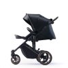 Kinderkraft Select Prime 2 3 az 1-ben Kombinált Prémium Babakocsi Venezian Black - Mózeskosár, Sportülés és Autós Hordozó Egyben, Könnyű Alumínium Vázzal és Elegáns Fekete Kivitelben