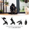 Kinderkraft Apino Sport Babakocsi Raven Black - Modern Megjelenés, Könnyű és Összecsukható