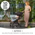 Kinderkraft Apino Sport Babakocsi Raven Black - Modern Megjelenés, Könnyű és Összecsukható