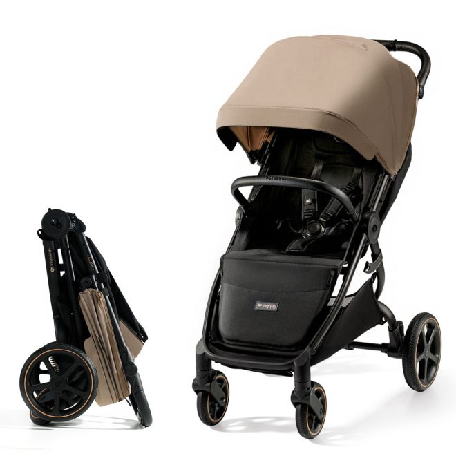 Kinderkraft Select Mitzy Sport Babakocsi Linen Beige - Könnyű és Kompakt Összecsukható Babakocsi 6 Hónapostól, Állítható Háttámlával és Prémium Bézs Kivitelben