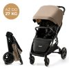 Kinderkraft Select Mitzy Sport Babakocsi Linen Beige - Könnyű és Kompakt Összecsukható Babakocsi 6 Hónapostól, Állítható Háttámlával és Prémium Bézs Kivitelben
