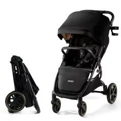   Kinderkraft SELECT Mitzy Sport Babakocsi Ink Black - Kompakt Összecsukás, Elegáns Kialakítás