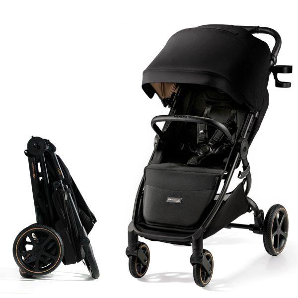 Kinderkraft SELECT Mitzy Sport Babakocsi Ink Black - Kompakt Összecsukás, Elegáns Kialakítás