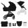 Kinderkraft Select Yoxi 2 az 1-ben Kombinált Prémium Babakocsi Pure Black - Mózeskosárból Sportüléssé Alakítható, Könnyű és Kompakt Váz, Elegáns Fekete Kivitelben