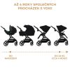 Kinderkraft Select Yoxi 2 az 1-ben Kombinált Prémium Babakocsi Pure Black - Mózeskosárból Sportüléssé Alakítható, Könnyű és Kompakt Váz, Elegáns Fekete Kivitelben