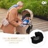 Kinderkraft Select Yoxi 2 az 1-ben Kombinált Prémium Babakocsi Pure Black - Mózeskosárból Sportüléssé Alakítható, Könnyű és Kompakt Váz, Elegáns Fekete Kivitelben
