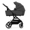 Kinderkraft Select Yoxi 2 az 1-ben Kombinált Prémium Babakocsi Moonlight Grey - Mózeskosárból Sportüléssé Alakítható, Könnyű és Kompakt Kivitelben, Elegáns Szürke Színben