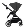 Kinderkraft Select Yoxi 2 az 1-ben Kombinált Prémium Babakocsi Moonlight Grey - Mózeskosárból Sportüléssé Alakítható, Könnyű és Kompakt Kivitelben, Elegáns Szürke Színben