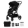 Kinderkraft SELECT Yoxi Sport Babakocsi Pure Black - Könnyű Váz, Modern Megjelenés