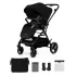Kinderkraft SELECT Yoxi Sport Babakocsi Pure Black - Könnyű Váz, Modern Megjelenés