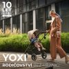 Kinderkraft SELECT Yoxi Sport Babakocsi Pure Black - Könnyű Váz, Modern Megjelenés