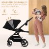 Kinderkraft SELECT Yoxi Sport Babakocsi Pure Black - Könnyű Váz, Modern Megjelenés