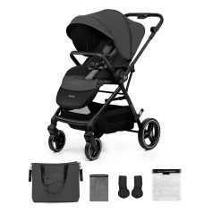   Kinderkraft SELECT Yoxi Sport Babakocsi Moonlight Grey - Könnyű, Kompakt Összecsukás, Utazáshoz Ideális
