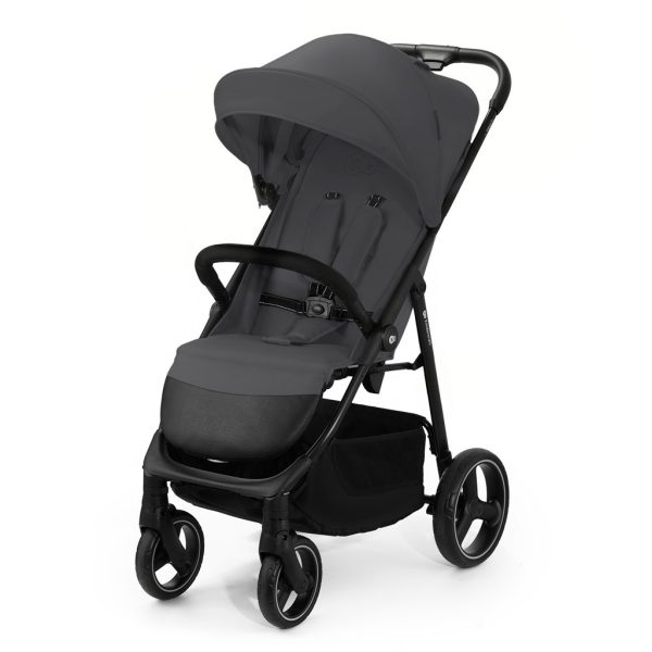 Kinderkraft Trig 3 Sport Babakocsi Granite Grey - Könnyű Összecsukás, Tágas Ülőrész és Teljes Rugózás