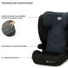 Kinderkraft i-Spark i-Size Autósülés 100-150cm Fekete - Biztonságos Gyerekülés ISOFIX Rögzítéssel, 3-12 Éves Korig, Kényelmes és Állítható Kialakítással