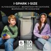 Kinderkraft i-Spark i-Size Autósülés 100-150cm Szürke - Biztonságos és Kényelmes Gyerekülés ISOFIX Rögzítéssel, 3-12 Éves Korig, Állítható Fejtámlával