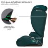 Kinderkraft i-Spark i-Size Autósülés 100-150cm Zöld - Biztonságos ISOFIX Gyerekülés 3-12 Éves Korig, Állítható Fejtámlával és Friss Zöld Színben