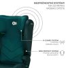 Kinderkraft i-Spark i-Size Autósülés 100-150cm Zöld - Biztonságos ISOFIX Gyerekülés 3-12 Éves Korig, Állítható Fejtámlával és Friss Zöld Színben