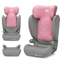   Kinderkraft i-Spark i-Size Autósülés 100-150cm Pink - Biztonságos Gyerekülés 3-Pontos Rögzítéssel, 3-12 Éves Korig, Állítható Fejtámlával és Vidám Rózsaszín Kivitelben
