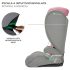 Kinderkraft i-Spark i-Size Autósülés 100-150cm Pink - Biztonságos Gyerekülés 3-Pontos Rögzítéssel, 3-12 Éves Korig, Állítható Fejtámlával és Vidám Rózsaszín Kivitelben