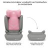 Kinderkraft i-Spark i-Size Autósülés 100-150cm Pink - Biztonságos Gyerekülés ISOFIX Rögzítéssel, 3-12 Éves Korig, Állítható Fejtámlával és Vidám Rózsaszín Kivitelben