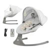 Kinderkraft Lumi 2 az 1-ben Prémium Pihenőszék és Hinta Light Grey - Elektromos Ringatás és Dallam Funkció Újszülötteknek 9 kg-ig, Puha és Stílusos Kivitelben
