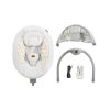 Kinderkraft Lumi 2 az 1-ben Prémium Pihenőszék és Hinta Light Grey - Elektromos Ringatás és Dallam Funkció Újszülötteknek 9 kg-ig, Puha és Stílusos Kivitelben