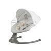 Kinderkraft Lumi 2 az 1-ben Prémium Pihenőszék és Hinta Light Grey - Elektromos Ringatás és Dallam Funkció Újszülötteknek 9 kg-ig, Puha és Stílusos Kivitelben