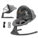 Kinderkraft Lumi 2 az 1-ben Ringató Ülés Melódiával 9kg-ig - Prémium Dark Grey Babahinta és Pihenőszék