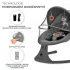 Kinderkraft Lumi 2 az 1-ben Ringató Ülés Melódiával 9kg-ig - Prémium Dark Grey Babahinta és Pihenőszék