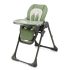 Kinderkraft Tummie Etetőszék Zöld - Összecsukható, Könnyű és Stabil Etetőszék Kivehető Tálcával, Friss Zöld Színben