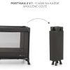 Kinderkraft Joy Utazóágy Light Grey - Összecsukható Babaágy Cipzáras Oldalbejárattal, Kerekekkel és Hordozótáskával, Világosszürke Kivitelben