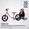 Kinderkraft Space Futóbicikli Deep Dark Pink - Ultrakönnyű Alumínium Tanulóbicikli Gyerekeknek, Kézifékkel és Állítható Ülésmagassággal, 2 Éves Kortól