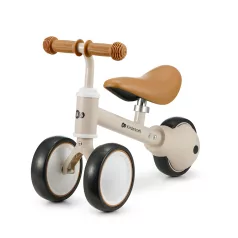   Kinderkraft Cutie Futóbicikli Beige - Könnyű és Stabil Tanulóbicikli 1 Éves Kortól, Csúszásmentes Kerekekkel és Modern Bézs Színben