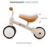 Kinderkraft Cutie Futóbicikli Beige - Könnyű és Stabil Tanulóbicikli 1 Éves Kortól, Csúszásmentes Kerekekkel és Modern Bézs Színben