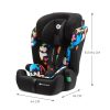 Kinderkraft Comfort Up i-Size Autósülés 76-150cm Happy Shapes - Kényelmes és Állítható Gyerekülés ISOFIX Opcióval, Vidám Mintás Kivitelben 15 Hónapostól 12 Éves Korig