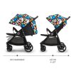 Kinderkraft Grande Plus Sport Babakocsi Happy Shapes - Színes Dizájn, Kényelmes és Teljes Rugózás
