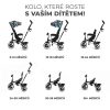 Kinderkraft Aston Háromkerekű Tricikli Happy Shape - Multifunkciós Gyerek Tricikli Napellenzővel, Dönthető Háttámlával és Szülőkarral, 9 Hónapos Kortól