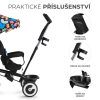 Kinderkraft Aston Háromkerekű Tricikli Happy Shape - Multifunkciós Gyerek Tricikli Napellenzővel, Dönthető Háttámlával és Szülőkarral, 9 Hónapos Kortól