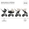 Kinderkraft Moov 2 Air 3 az 1-ben Kombinált Multifunkciós Babakocsi Moonlight Grey - Mózeskosár, Sportülés és Autós Hordozó Egyben, Felfújható Kerekekkel és Prémium Rugózással