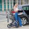 Kinderkraft Moov 2 Air 3 az 1-ben Kombinált Multifunkciós Babakocsi Moonlight Grey - Mózeskosár, Sportülés és Autós Hordozó Egyben, Felfújható Kerekekkel és Prémium Rugózással