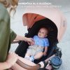 Kinderkraft Moov 2 Air 3 az 1-ben Kombinált Multifunkciós Babakocsi Homokbézs - Mózeskosár, Sportülés és Autós Hordozó Egyben, Prémium Rugózással és Felfújható Kerekekkel