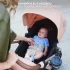 Kinderkraft Moov 2 3 az 1-ben Kombinált Multifunkciós Babakocsi Sand Beige - Mózeskosár, Sportülés és Mink PRO Hordozó Habkerekekkel, Könnyű és Kompakt Kivitelben
