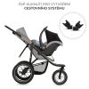 Kinderkraft Helsi2 Sport Babakocsi Grey - Kompakt, Könnyű Városi Megoldás Elegáns Szürkében