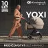 Kinderkraft SELECT Yoxi 3 az 1-ben Kombinált Babakocsi Moonlight Grey - Multifunkciós, Könnyű Vezetésű és Komfortos Utazás Újszülött Kortól