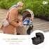 Kinderkraft SELECT Yoxi 3 az 1-ben Kombinált Babakocsi Moonlight Grey - Multifunkciós, Könnyű Vezetésű és Komfortos Utazás Újszülött Kortól