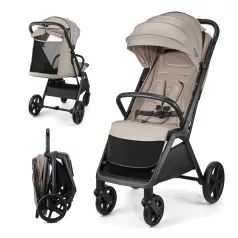   Kinderkraft Loom Sport Babakocsi Beige - Könnyű Váz, Elegáns Városi Stílus