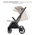 Kinderkraft Loom Sport Babakocsi Beige - Könnyű Váz, Elegáns Városi Stílus
